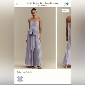 Hutch Cataline Sweetheart Strapless Maxi Dress